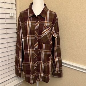 Alaskan Hardgear AKHG by Duluth Trading Company Woman's Large Plaid Shirt